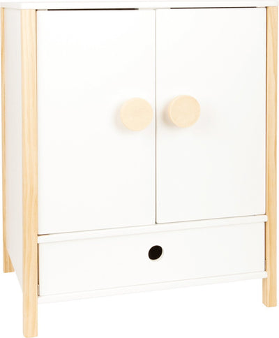 Pulsante per bambole in legno a piede piccolo pulsante con ganci, 3dlg.