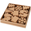 Creativ company formas invernales, h: 10-14 cm, 6x6 pieza 1 caja