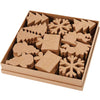 Creativ company formas invernales, h: 10-14 cm, 6x6 pieza 1 caja