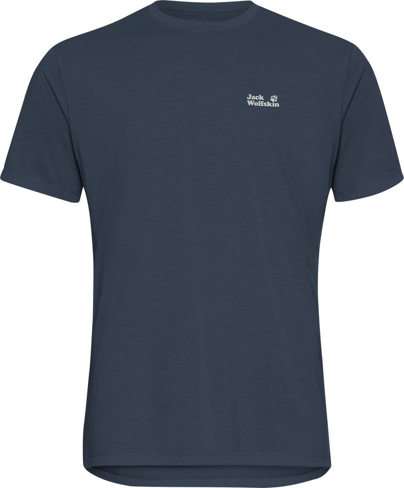 Camisa de exterior para hombre Jack wolfskin vonnan graphic t m - cielo de medianoche