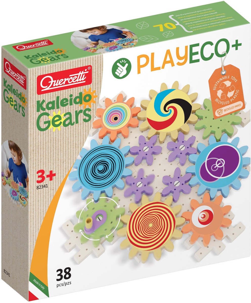 Quercetti Kaleido Gears Play Gear Gear, 38dlg.