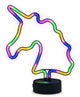 Partyfunlights - led neon unicorn lamp - eenhoorn - meerkleurig - op usb én batterijen