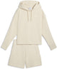 Puma short hooded relaxed suit 5” tr dames trainingspak - alpine snow