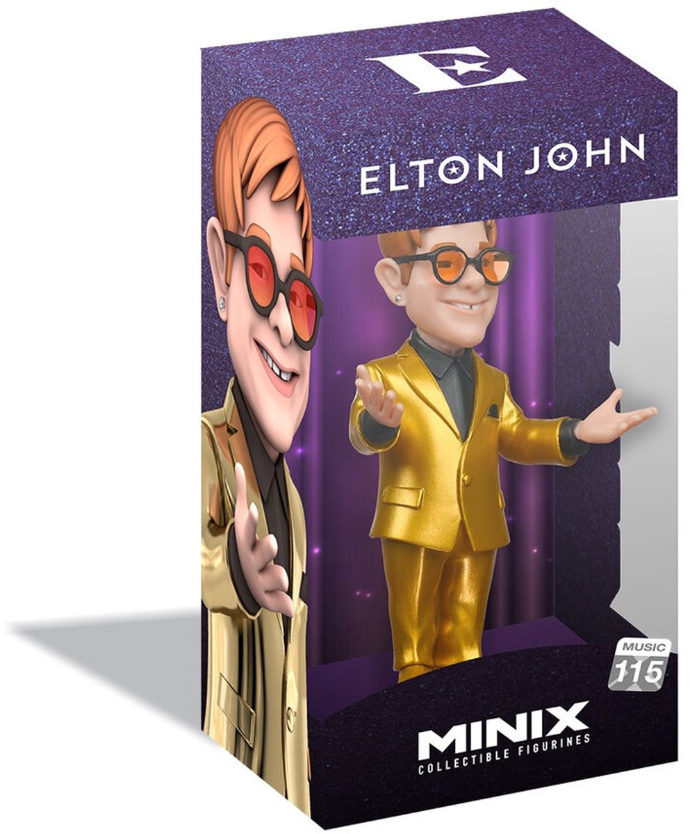 Minix figura di elton john elton john nuova mini figura da 12 cm