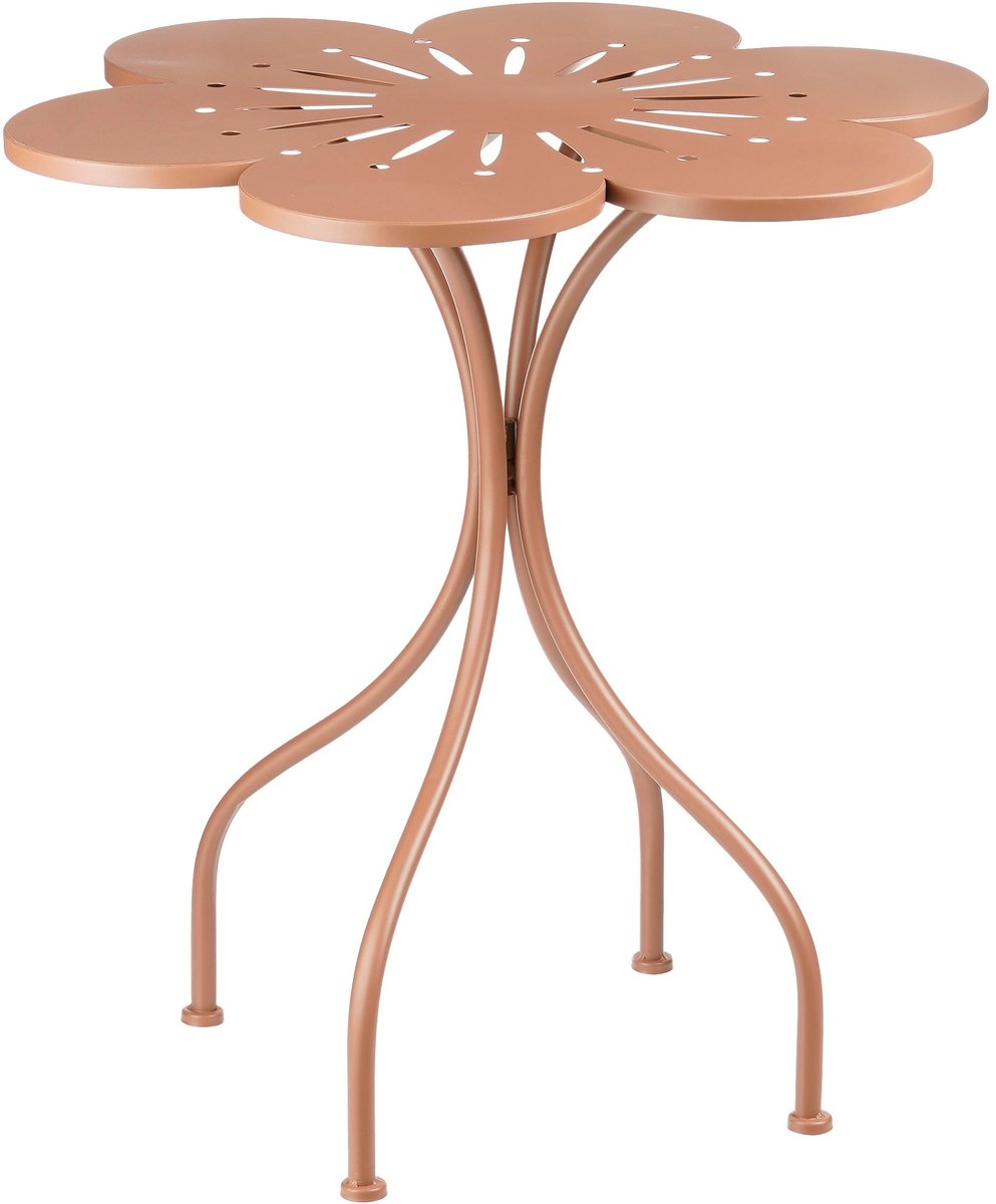 Mica decorations fleuri bistrotafel - h73 x ø70 cm - ijzer - terra