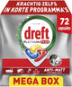 Dreft platinum plus vaatwastabletten citroen - anti-dofheidstechnologie - 72 stuks