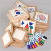 Gruppo di sottobicchieri da pittura, colori standard, colori extra, 30 pezzi, 1 set