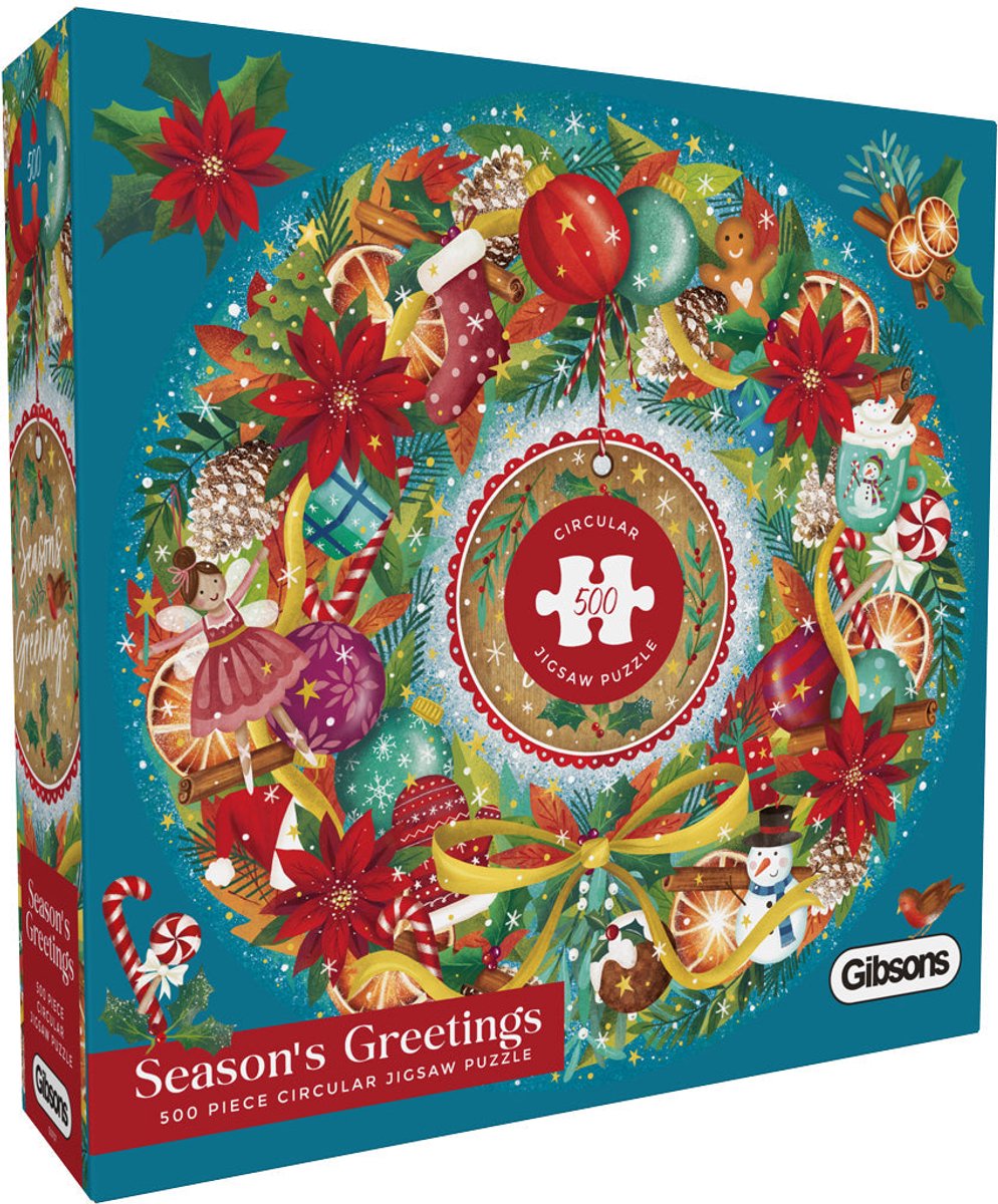 Gibsons - farmer christmas (by marcello corti) - 500xl pieces 49×49cm (w×h) - jigsaw puzzle for adults