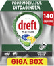 Dreft platinum vaatwastabletten citroen - moeilijke uitdagingen - vettig filter - 140 stuks