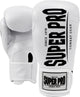 Super pro combat gear champ (kick)bokshandschoenen wit zwart 10oz