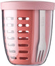 Mepal - ellipse fruit veggie pot - 600 ml - incl. vorkje - vivid mauve