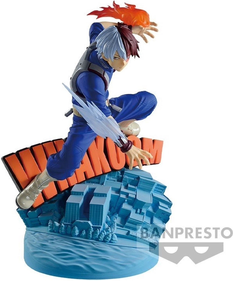 Banpresto co., ltd. my hero academia - dioramatic - shoto todoroki [l'anime] - statua 20 cm