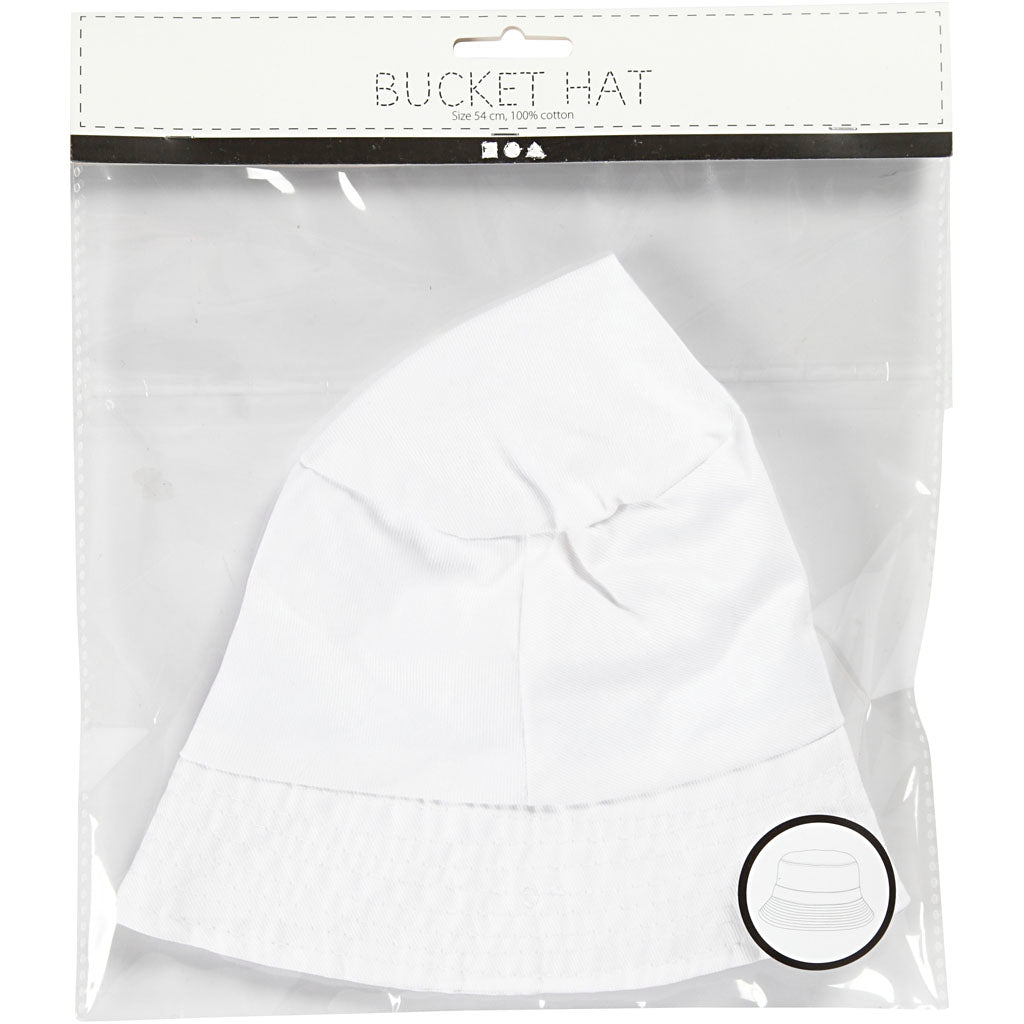 Creativ company sun hat, size 58 cm, white, 1 piece