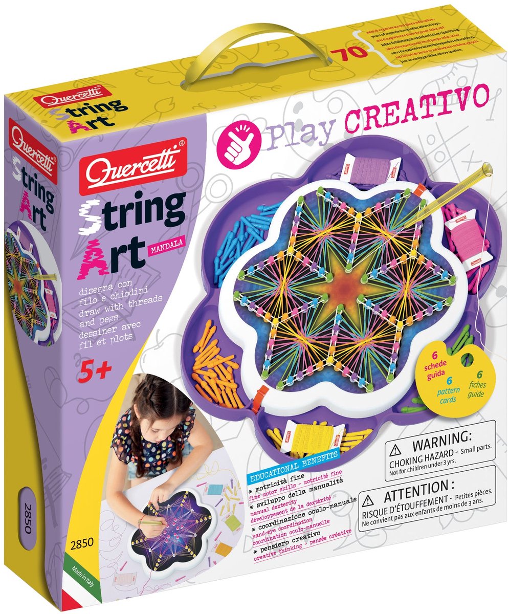 Quercetti string art mandala's maken