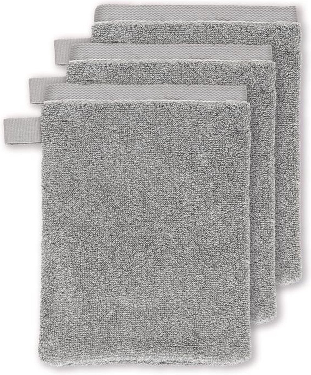 Set da 3 salviette Vtwonen groove - antracite - 16 x 22 cm set da 3