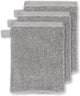 Set da 3 salviette Vtwonen groove - antracite - 16 x 22 cm set da 3
