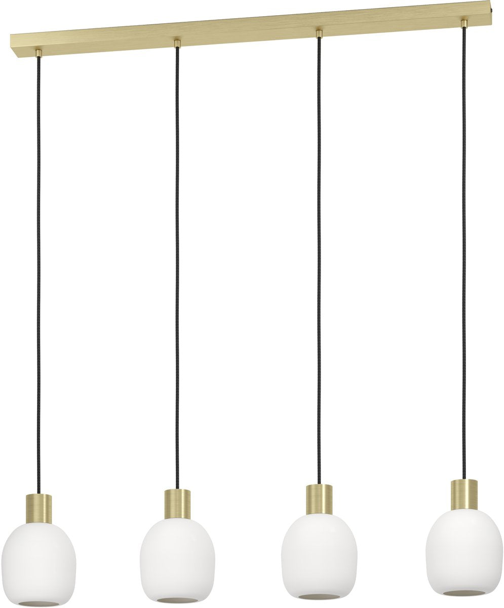 Eglo manzanares hanglamp - e27 - 97 cm - wit|goud