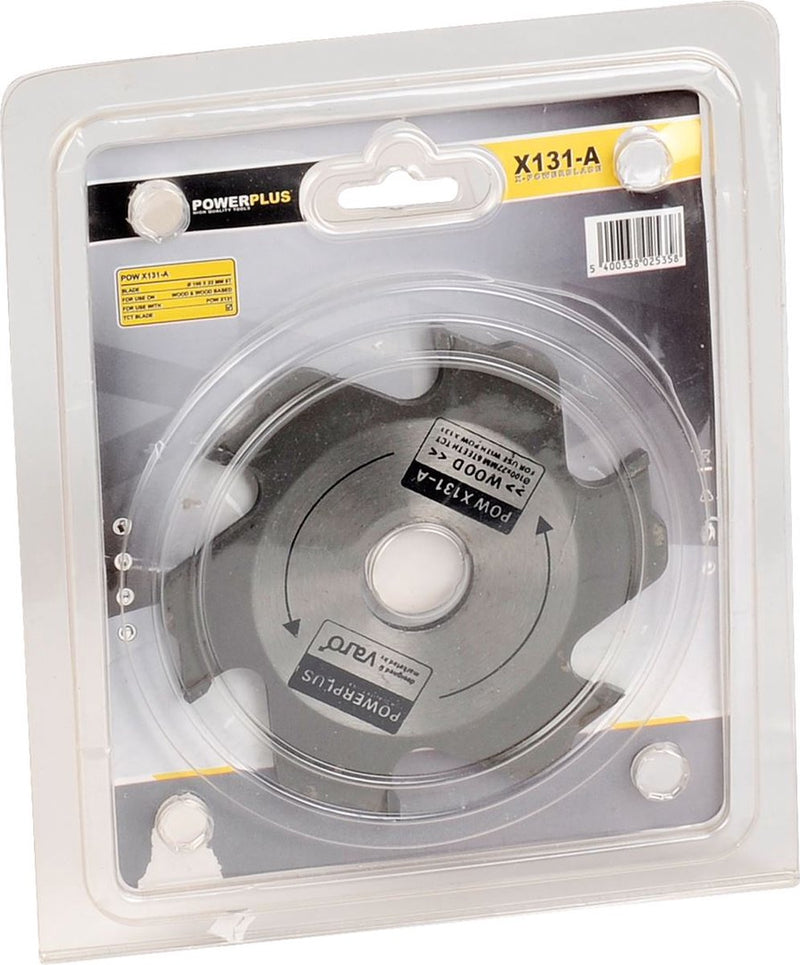 Hoja de sierra circular Powerplus powx131a - ø 100x22mm - 6 dientes - hasta 22 mm de profundidad - madera blanda y duramen - adecuada para cortadora de listones powx131