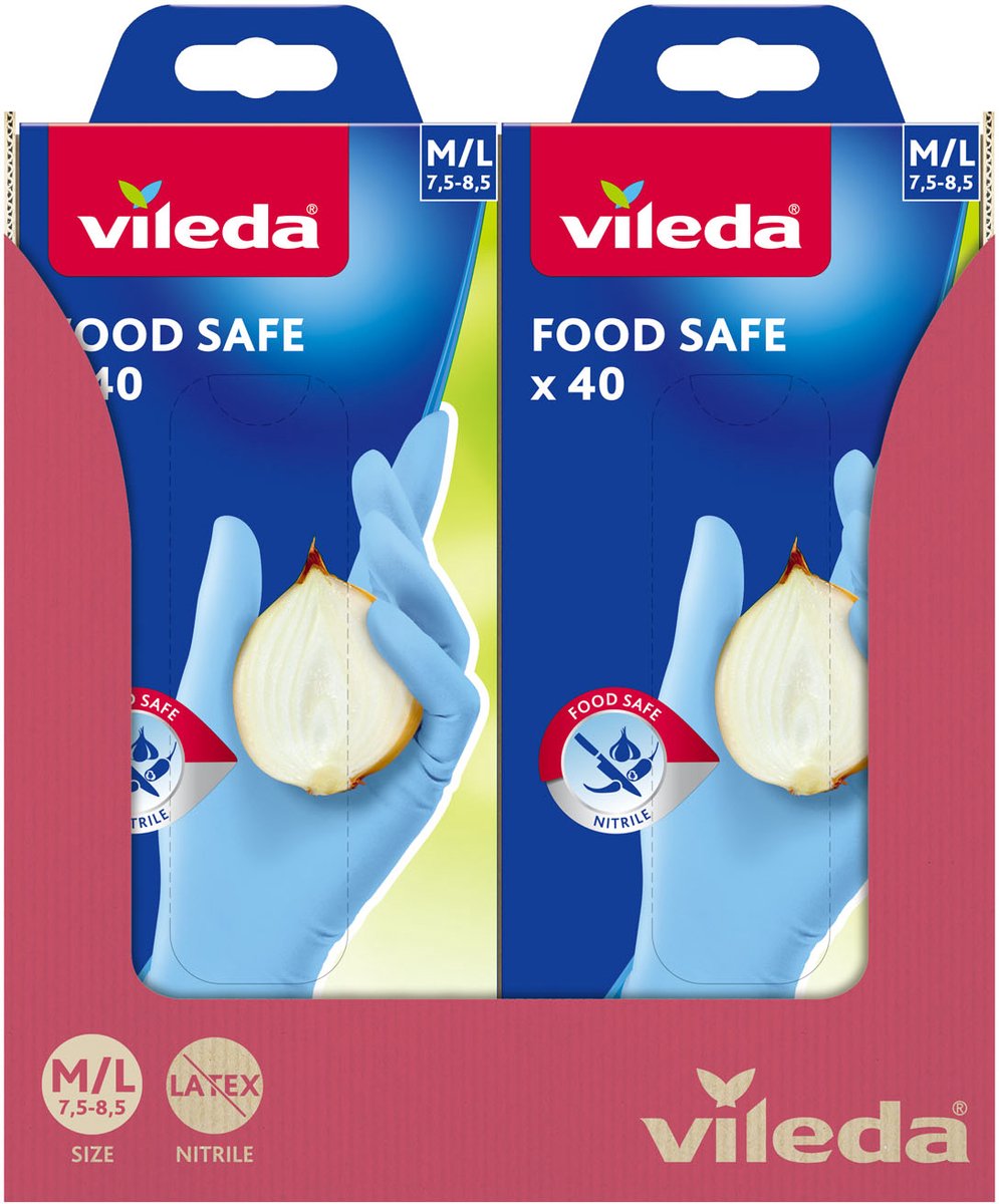 Vileda 1069902 - guanti per alimenti x40 | 12 pezzi