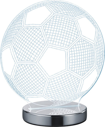Rl vive tu bola de realidad luminosa - lámpara de mesa - cromada - incl. 1x SMD 7 W - interruptor de cable - color de luz ajustable - no regulable