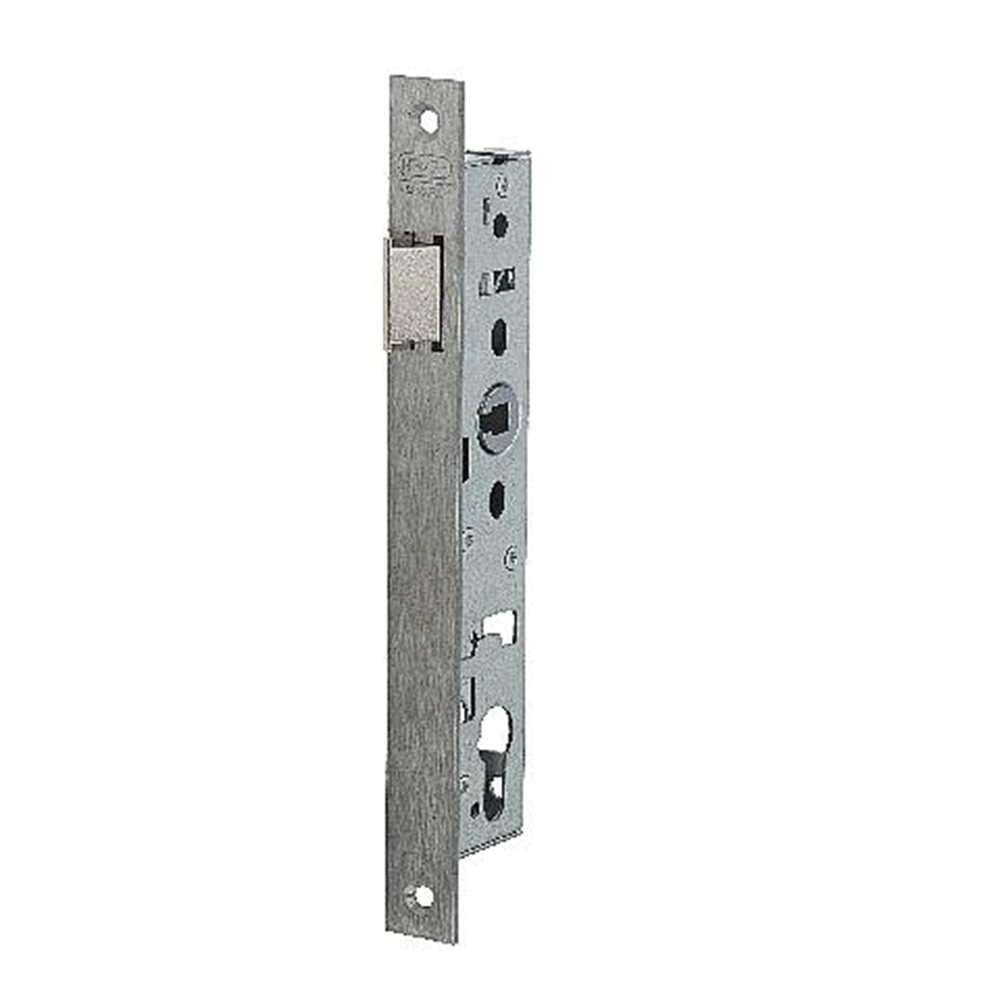 Nemef 9620 loopslot | dm30mm | krukgat 8mm | voorplaat rvs 24x245mm rechthoekig | zamac vernikkelde dagschoot | dr 1+3 2+4 - 9962207001