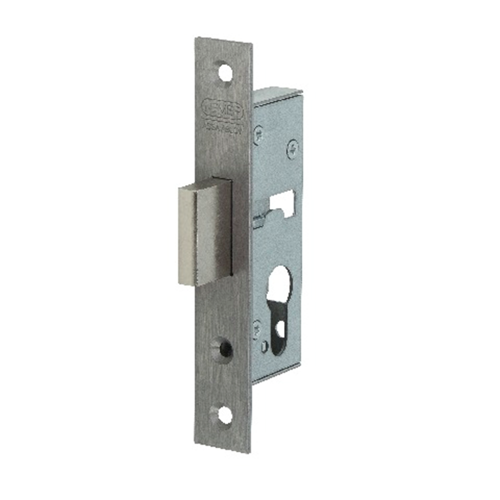 Nemef 9640 kastslot | dm40mm | voorplaat rvs 24x150mm rechthoekig | zamac vernikkelde nachtschoot | dr 1+2+3+4 - 9964407000