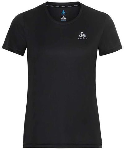 Odlo essential flyer hardloopshirt - vrouwen - zwart - l