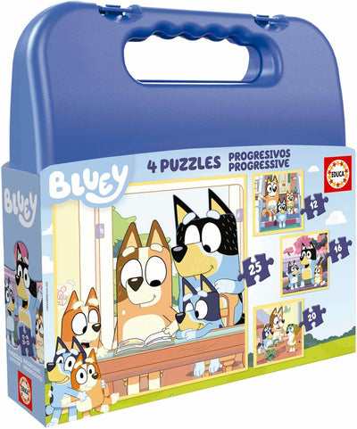 Educa borras educa - bluey progressive suitcase - puzzle - from 3 years - 25 pieces - Sinterklaas gifts