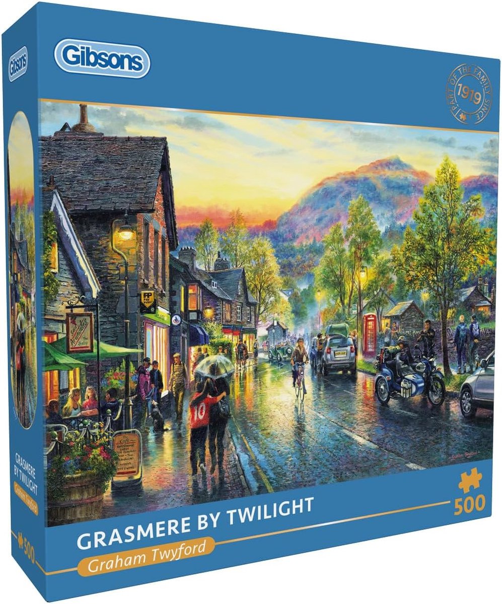 Gibsons - grasmere in twilight (gramere by twilight) - graham twyford - 500 pezzi - 48×34 cm - puzzle per adulti
