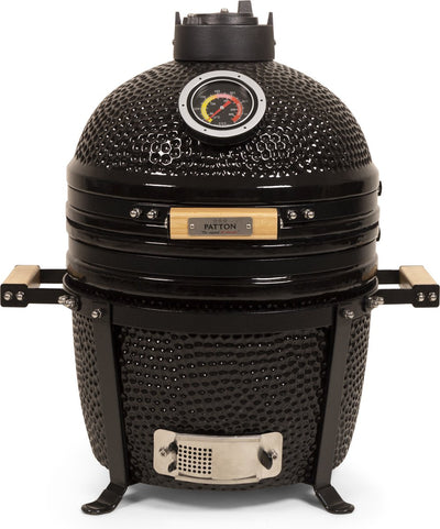 Patton premium kamado 15 table chef - medio - ø33,5 cm - nero