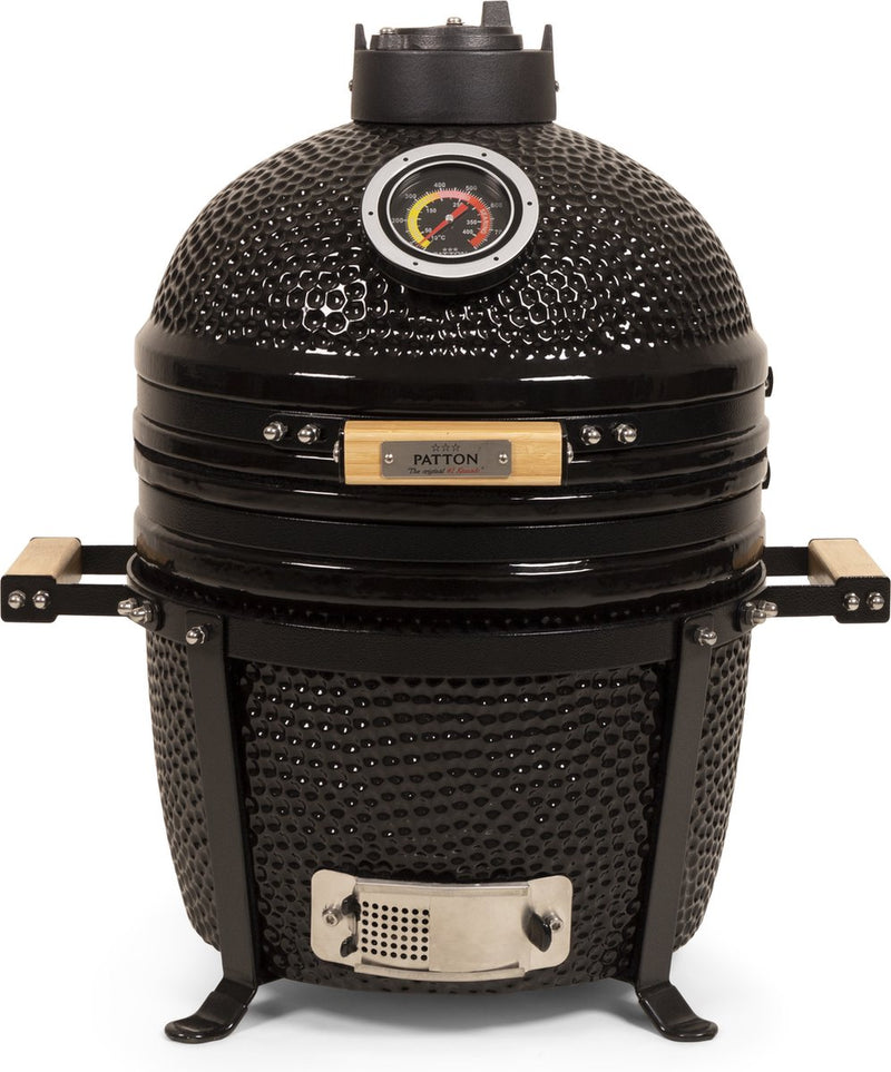Patton premium kamado 15 table chef - medium - ø33,5 cm - zwart