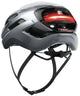 Abus fietshelm taipan led graphite silver s - 51-55 cm - zilver - geschikt voor gebruik op gravel bikes - 275 g