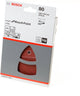 Bosch - Juego de hojas de lija de 10 piezas 102 x 62, 93 mm, 80