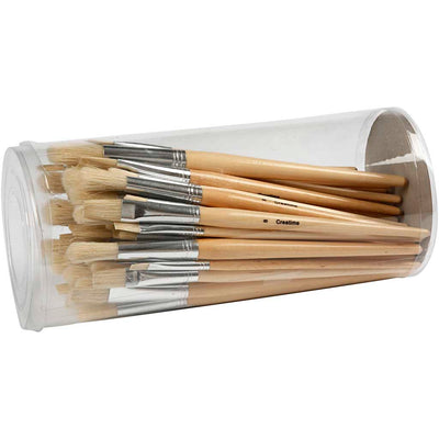 Pennelli Creativ Company Nature Line, misura 1+2+3+4+5+6+7+8+9+10, l: 19,5-23 cm, l: 4-17 mm, piatti, rotondi, 80 pezzi 1 scatola