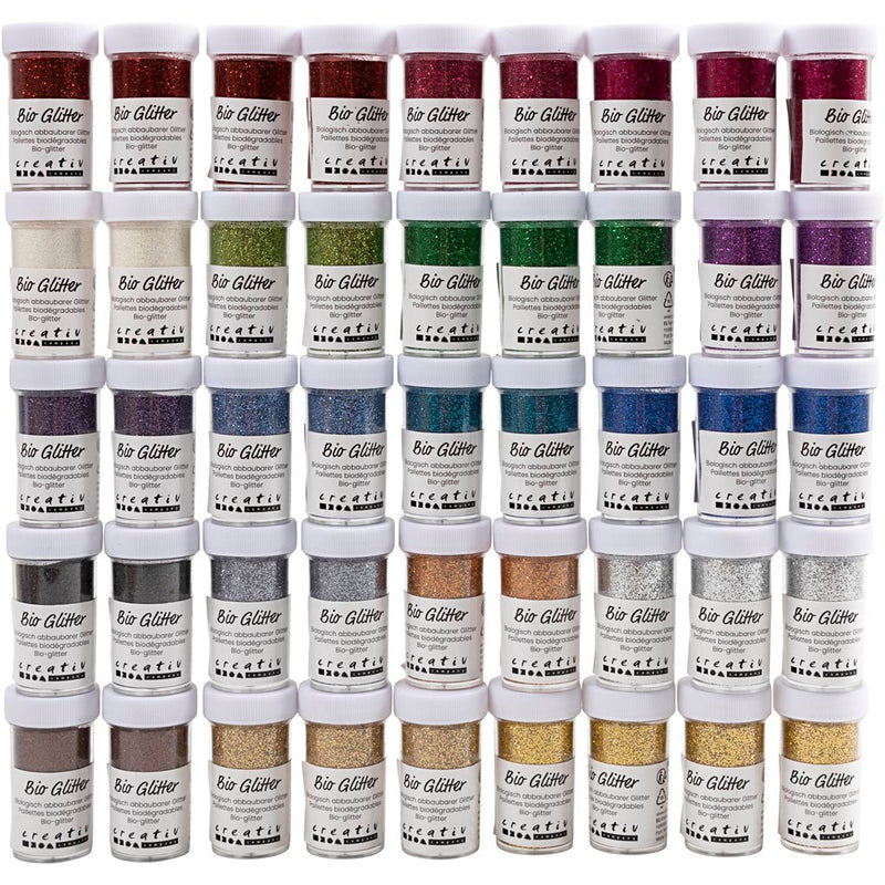 Creativ empresa bio destellos, varios colores, 46x27 ml 1 caja
