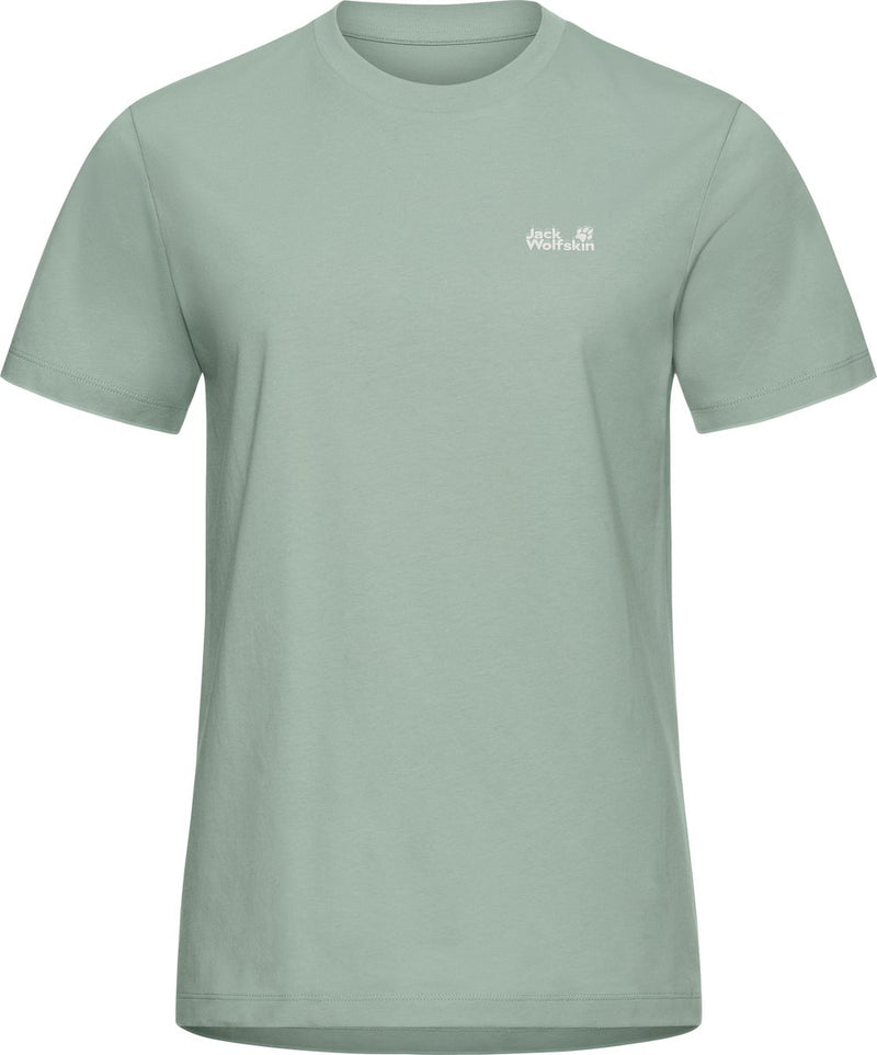 Jack wolfskin essenziale t w camicia da esterno da donna-verde zinnia