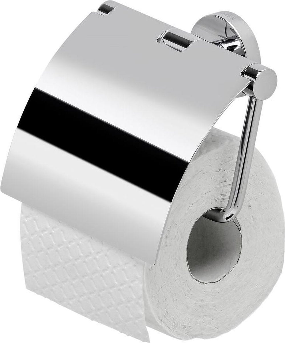 Geesa nemox toiletrolhouder met klep - chroom