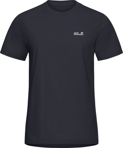 Jack wolfskin essenziale t w camicia da esterno da donna-blu scuro