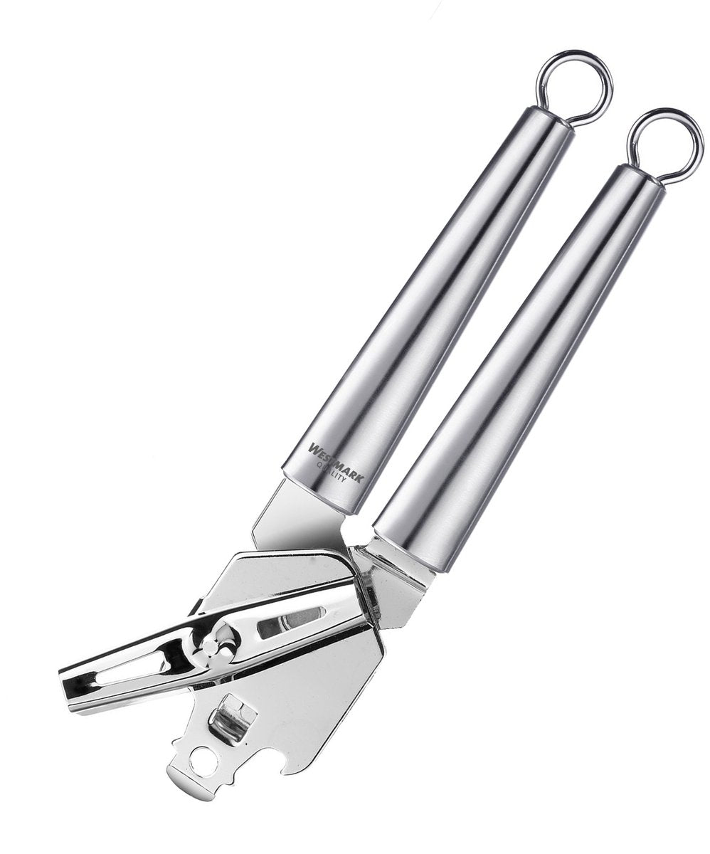 Apriscatole Westmark (modello a pinza) con tappo a corona e apriscatole, lunghezza: 21,3 cm, acciaio inossidabile, gloria, argento, 18392270