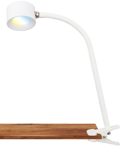 B.k.licht briloner tari - lampada con pinza ricaricabile - lampada da tavolo bianca - lampada da lettura girevole - dimmerabile - senza fili - per interni ed esterni ip44