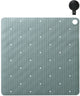 Sealskin ribb - antislip douchemat 55x55 cm - groen - inclusief zwarte haak