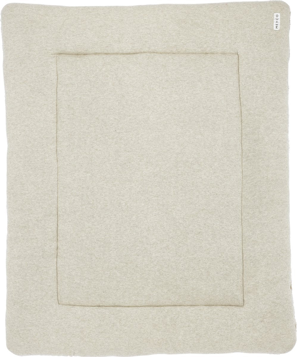 Coperta per box per orsacchiotti Meyco Baby Knit Basic - sabbia melange - 77x97 cm