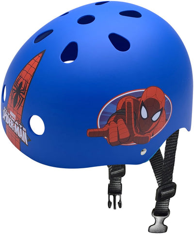 Marvel Spider-Man Casco de patinaje azul rojo tamaño 54 60 cm