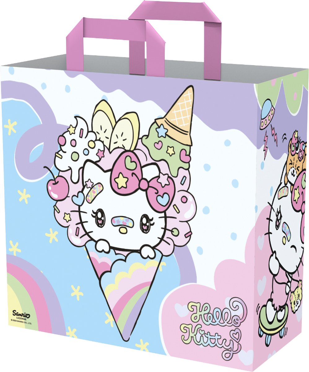 Konix hello kitty - helado - bolsa de compras - bolsa de compras