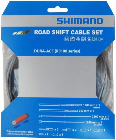 Shimano derailleur cable set ot-sp41 2100 mm gray 4-piece
