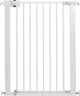 Puerta de escalera Safety 1st de fácil cierre - extra alta - 73 a 80 - ampliable - montaje con abrazadera - metal blanco
