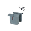Basil dubbele fietstas city mik 28-32 liter - graphite blue
