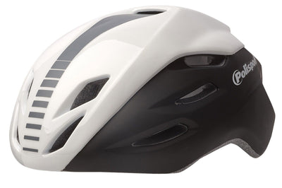 Casco de bicicleta aero de Polispgoudt M 55-58 cm Negro blanco gris