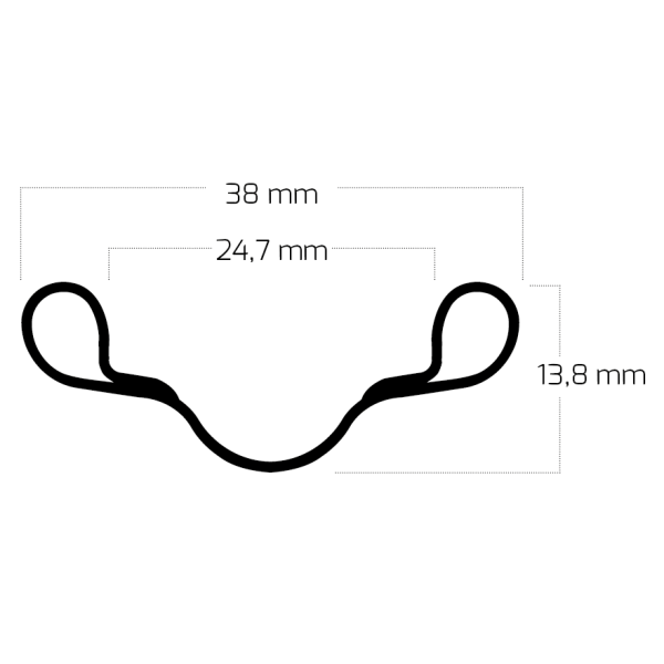 Rigida Velg 28 (635) Westwood 36 14 Black de aluminio