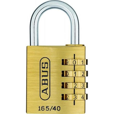 Abus combination padlock brass 165 40